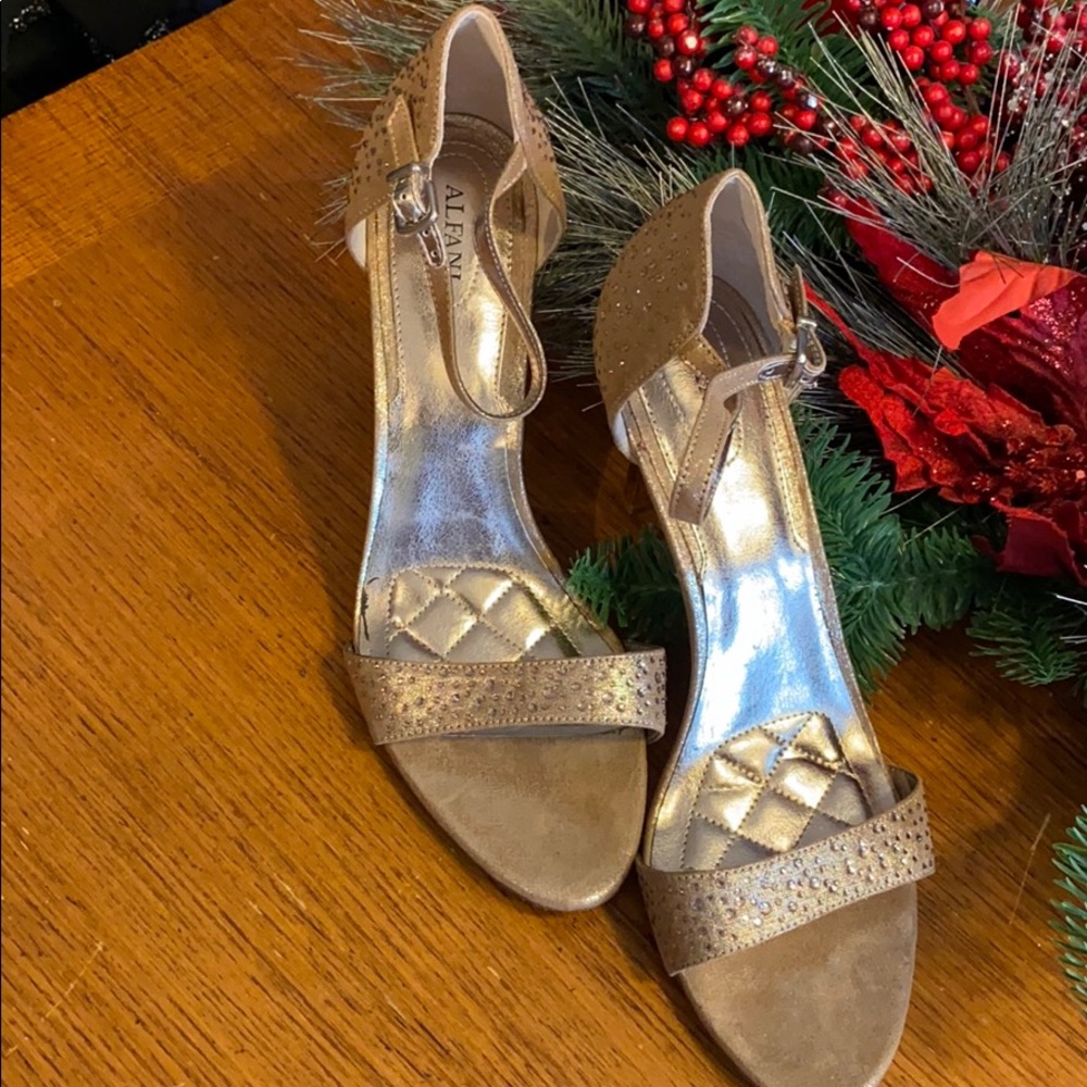 Alfani Rose gold sequence heels